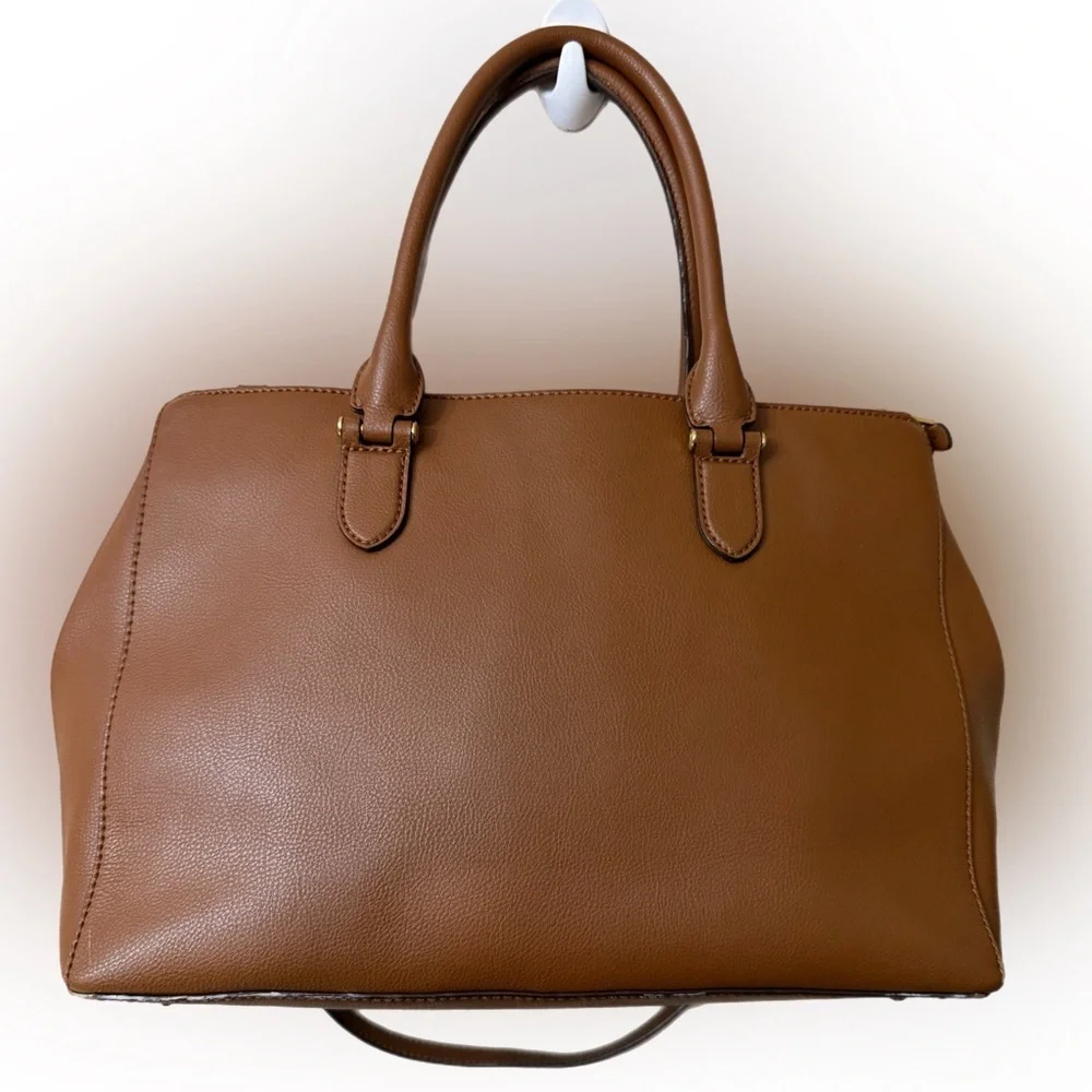 Lauren Ralph Lauren Tan Leather Satchel